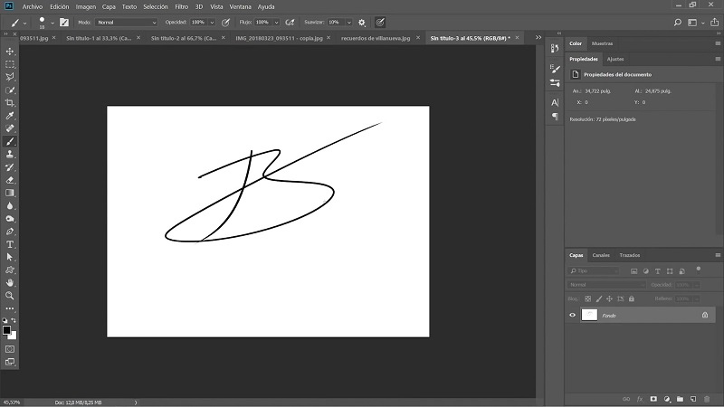 Cómo digitalizar una firma en Photoshop